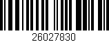 Código de barras (EAN, GTIN, SKU, ISBN): '26027830'