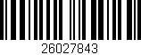 Código de barras (EAN, GTIN, SKU, ISBN): '26027843'