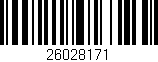 Código de barras (EAN, GTIN, SKU, ISBN): '26028171'