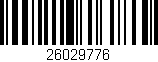 Código de barras (EAN, GTIN, SKU, ISBN): '26029776'