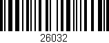 Código de barras (EAN, GTIN, SKU, ISBN): '26032'