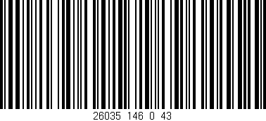 Código de barras (EAN, GTIN, SKU, ISBN): '26035_146_0_43'