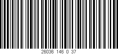 Código de barras (EAN, GTIN, SKU, ISBN): '26036_146_0_37'