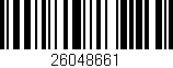 Código de barras (EAN, GTIN, SKU, ISBN): '26048661'