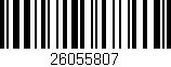 Código de barras (EAN, GTIN, SKU, ISBN): '26055807'