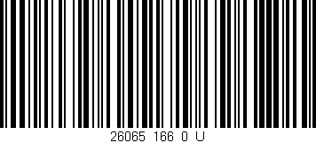 Código de barras (EAN, GTIN, SKU, ISBN): '26065_166_0_U'