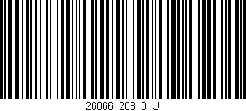 Código de barras (EAN, GTIN, SKU, ISBN): '26066_208_0_U'