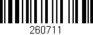 Código de barras (EAN, GTIN, SKU, ISBN): '260711'