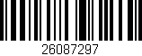 Código de barras (EAN, GTIN, SKU, ISBN): '26087297'