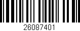 Código de barras (EAN, GTIN, SKU, ISBN): '26087401'