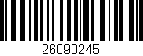Código de barras (EAN, GTIN, SKU, ISBN): '26090245'