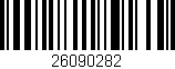 Código de barras (EAN, GTIN, SKU, ISBN): '26090282'
