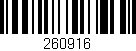 Código de barras (EAN, GTIN, SKU, ISBN): '260916'