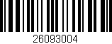 Código de barras (EAN, GTIN, SKU, ISBN): '26093004'