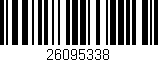 Código de barras (EAN, GTIN, SKU, ISBN): '26095338'
