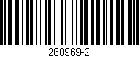 Código de barras (EAN, GTIN, SKU, ISBN): '260969-2'