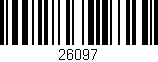 Código de barras (EAN, GTIN, SKU, ISBN): '26097'