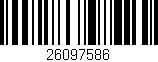 Código de barras (EAN, GTIN, SKU, ISBN): '26097586'