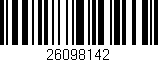 Código de barras (EAN, GTIN, SKU, ISBN): '26098142'