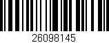 Código de barras (EAN, GTIN, SKU, ISBN): '26098145'