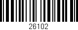 Código de barras (EAN, GTIN, SKU, ISBN): '26102'