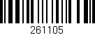 Código de barras (EAN, GTIN, SKU, ISBN): '261105'