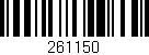 Código de barras (EAN, GTIN, SKU, ISBN): '261150'