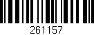 Código de barras (EAN, GTIN, SKU, ISBN): '261157'
