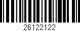 Código de barras (EAN, GTIN, SKU, ISBN): '26122122'