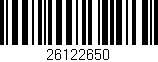 Código de barras (EAN, GTIN, SKU, ISBN): '26122650'