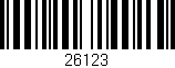 Código de barras (EAN, GTIN, SKU, ISBN): '26123'