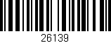 Código de barras (EAN, GTIN, SKU, ISBN): '26139'