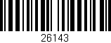 Código de barras (EAN, GTIN, SKU, ISBN): '26143'