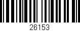 Código de barras (EAN, GTIN, SKU, ISBN): '26153'