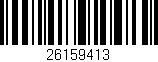 Código de barras (EAN, GTIN, SKU, ISBN): '26159413'