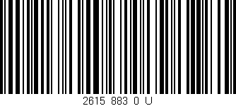 Código de barras (EAN, GTIN, SKU, ISBN): '2615_883_0_U'