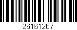 Código de barras (EAN, GTIN, SKU, ISBN): '26161267'
