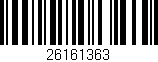 Código de barras (EAN, GTIN, SKU, ISBN): '26161363'