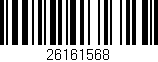 Código de barras (EAN, GTIN, SKU, ISBN): '26161568'