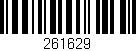 Código de barras (EAN, GTIN, SKU, ISBN): '261629'
