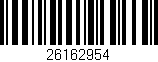 Código de barras (EAN, GTIN, SKU, ISBN): '26162954'