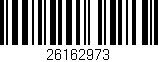 Código de barras (EAN, GTIN, SKU, ISBN): '26162973'