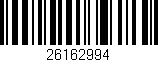 Código de barras (EAN, GTIN, SKU, ISBN): '26162994'