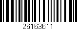 Código de barras (EAN, GTIN, SKU, ISBN): '26163611'