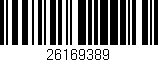 Código de barras (EAN, GTIN, SKU, ISBN): '26169389'