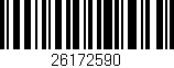 Código de barras (EAN, GTIN, SKU, ISBN): '26172590'