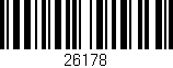 Código de barras (EAN, GTIN, SKU, ISBN): '26178'