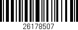 Código de barras (EAN, GTIN, SKU, ISBN): '26178507'