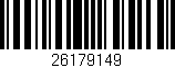 Código de barras (EAN, GTIN, SKU, ISBN): '26179149'