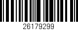 Código de barras (EAN, GTIN, SKU, ISBN): '26179299'